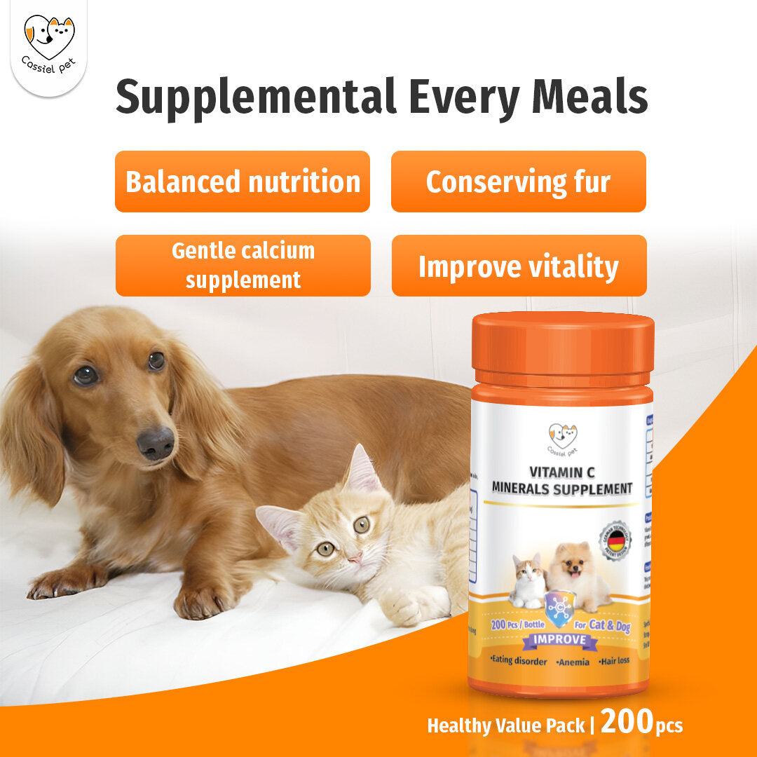 Cassiel Pet Supplement Tablet for Cat Dog