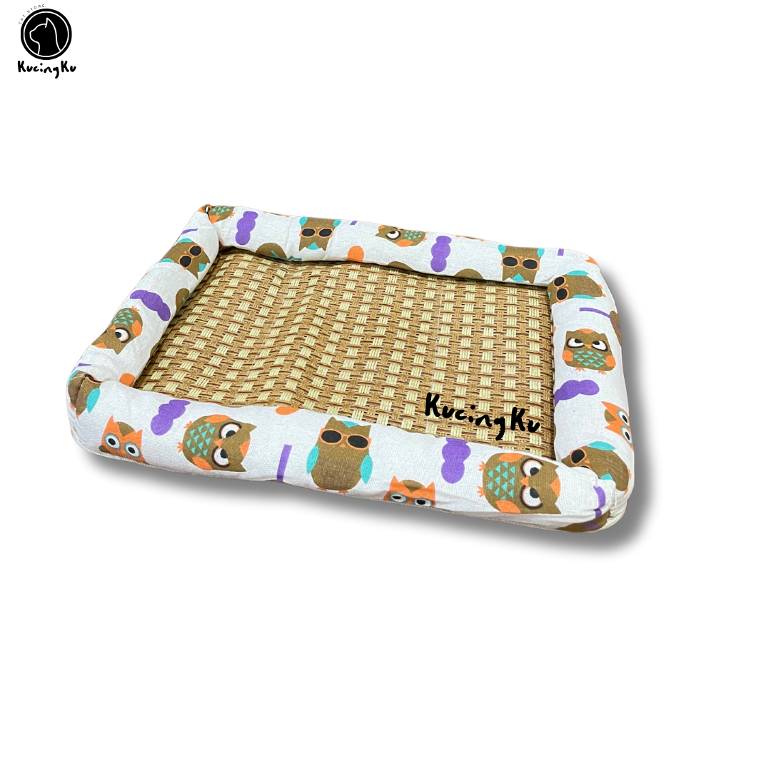 Rattan Cooling Bed Pet Cushion