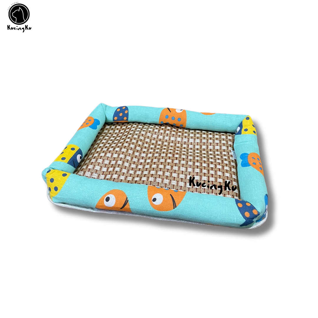 Rattan Cooling Bed Pet Cushion